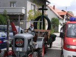 Kranz und Krone wurden extra transportiert